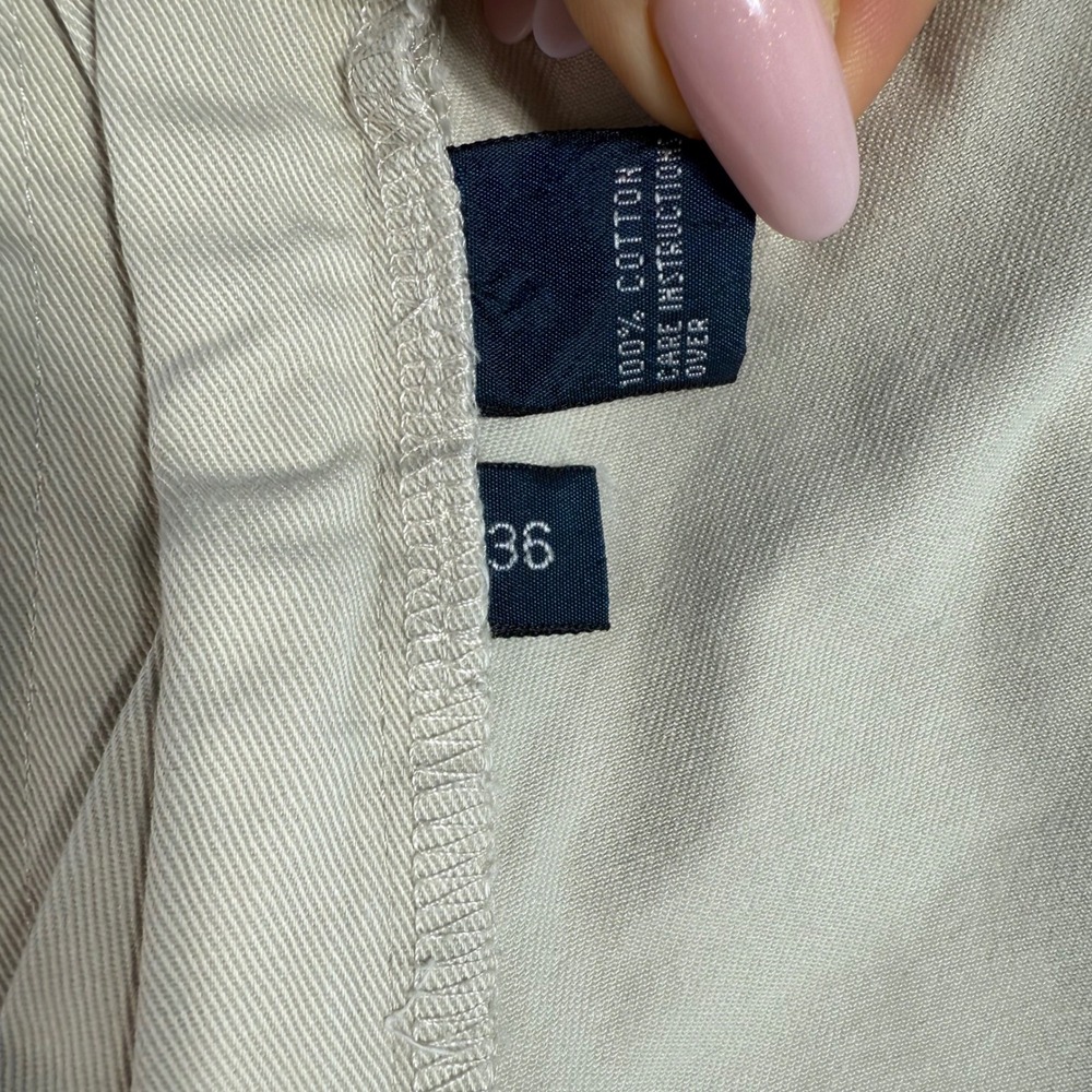 Vintage Polo Ralph Lauren‎ Prospect Short Khaki Chino Flat Front  Men's size 36 - Picture 4 of 7